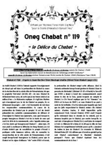 oneg chabat 119