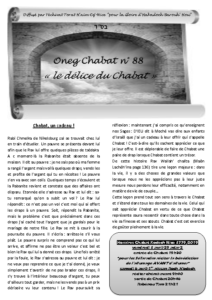 oneg chabat 88